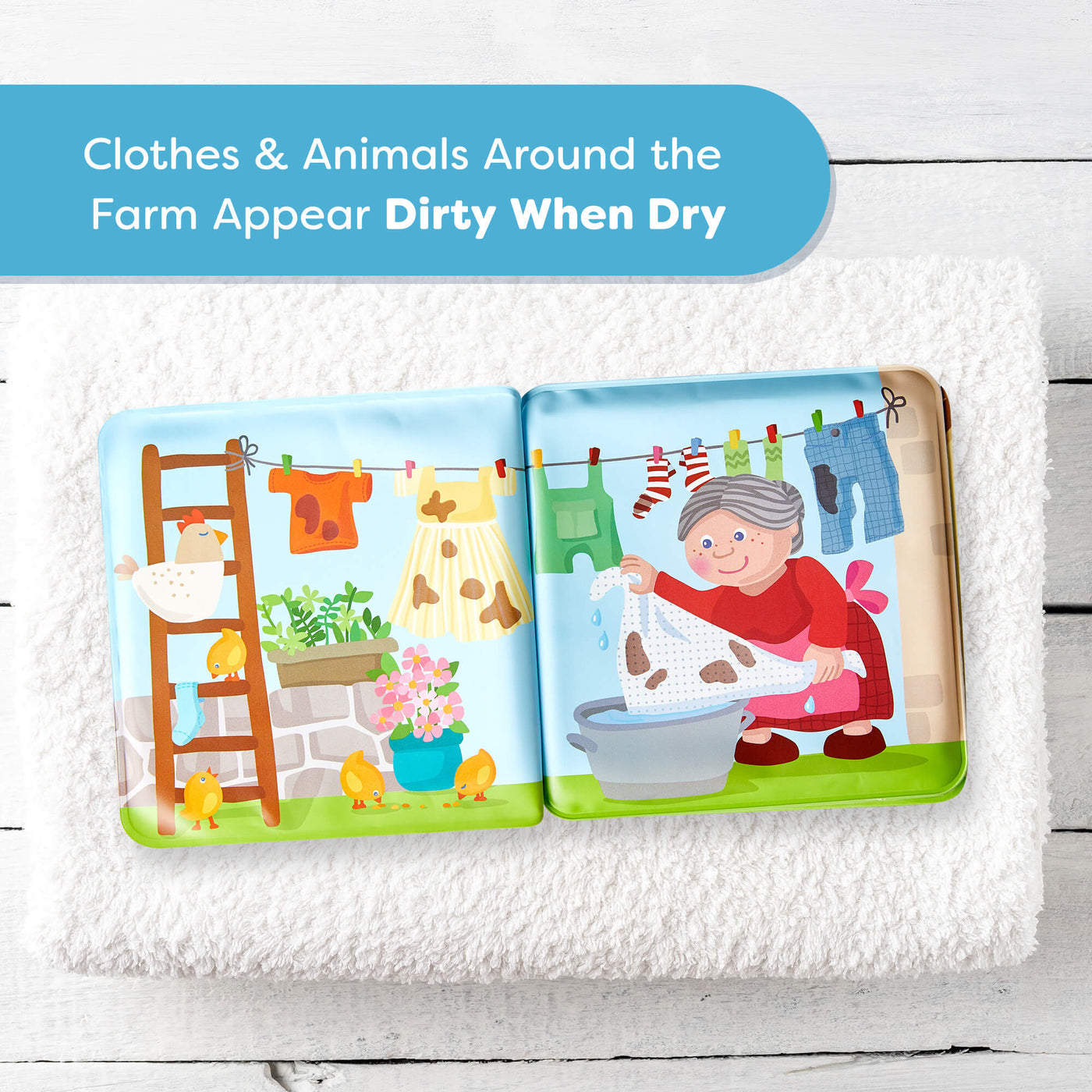 Farm Animal Magic Color Changing Wash Away Bath Book