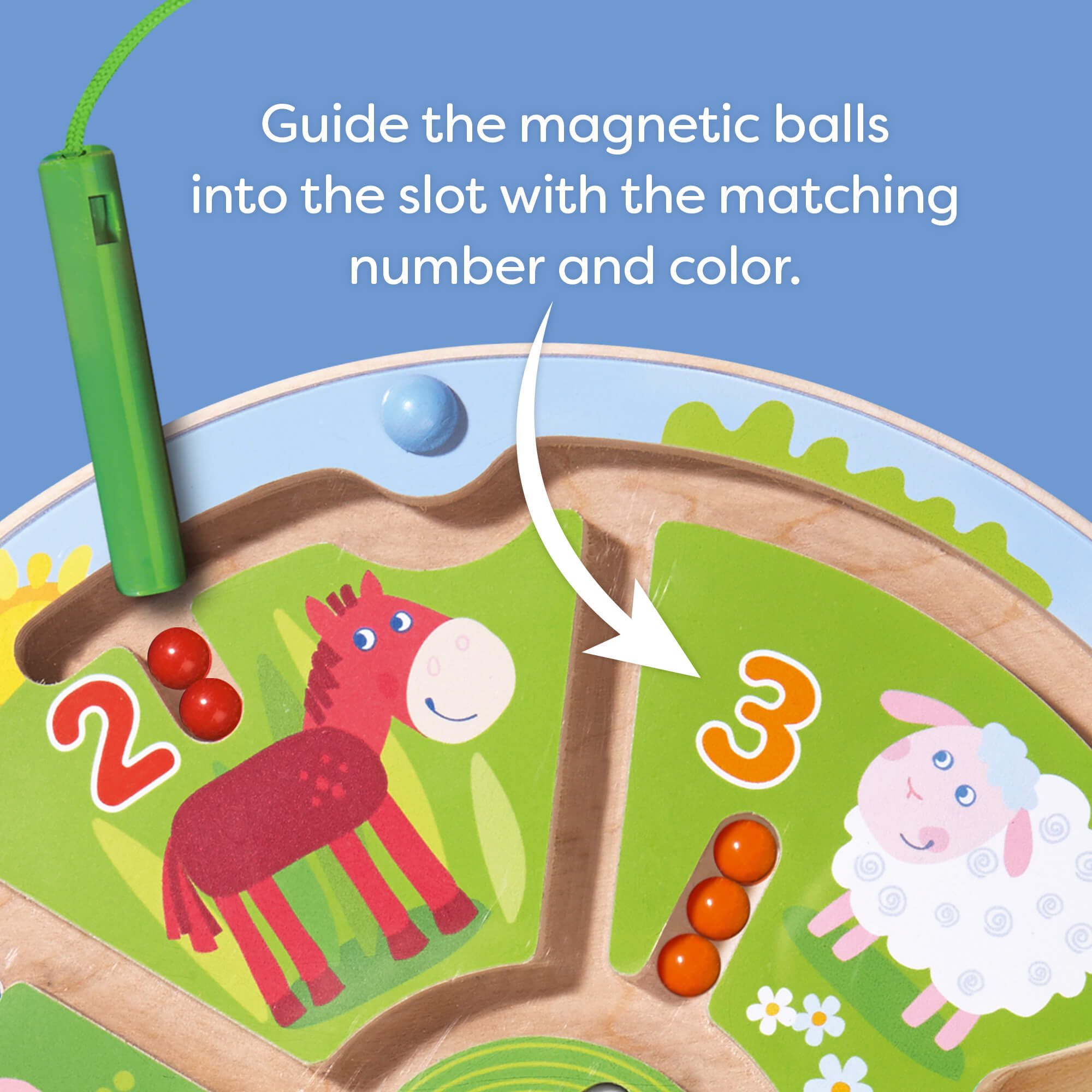 Number Maze Magnetic Game