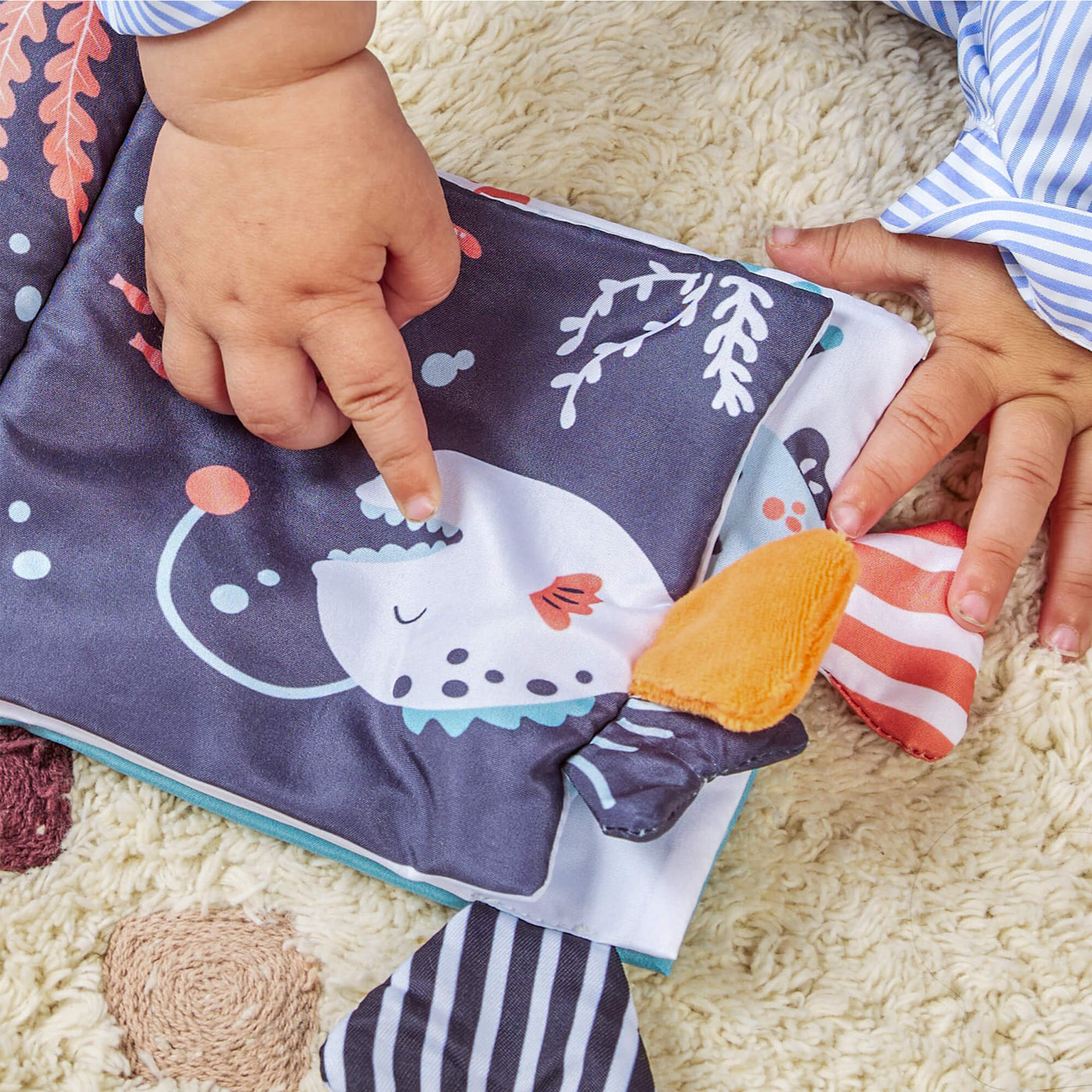 Ocean-Themed Soft Sensory Baby Book