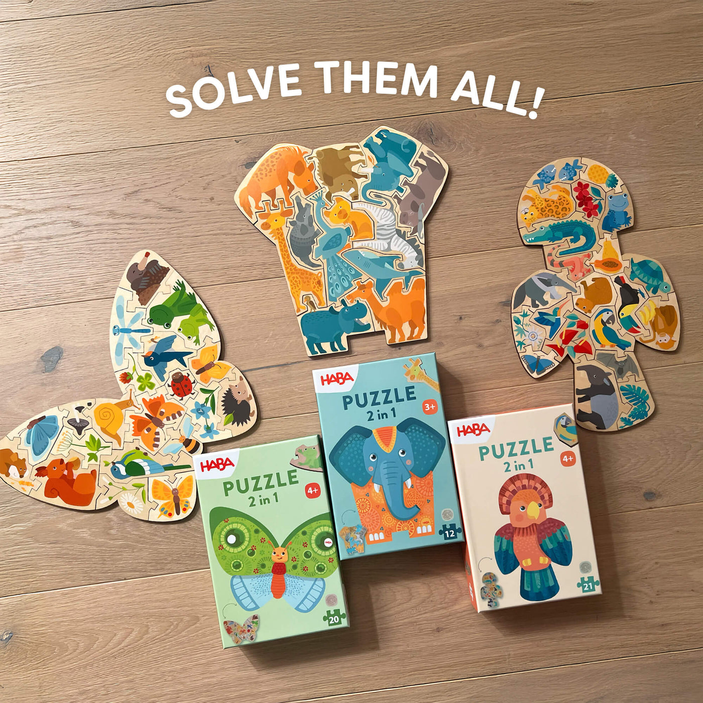 Butterfly 2-in-1 Wooden Puzzle